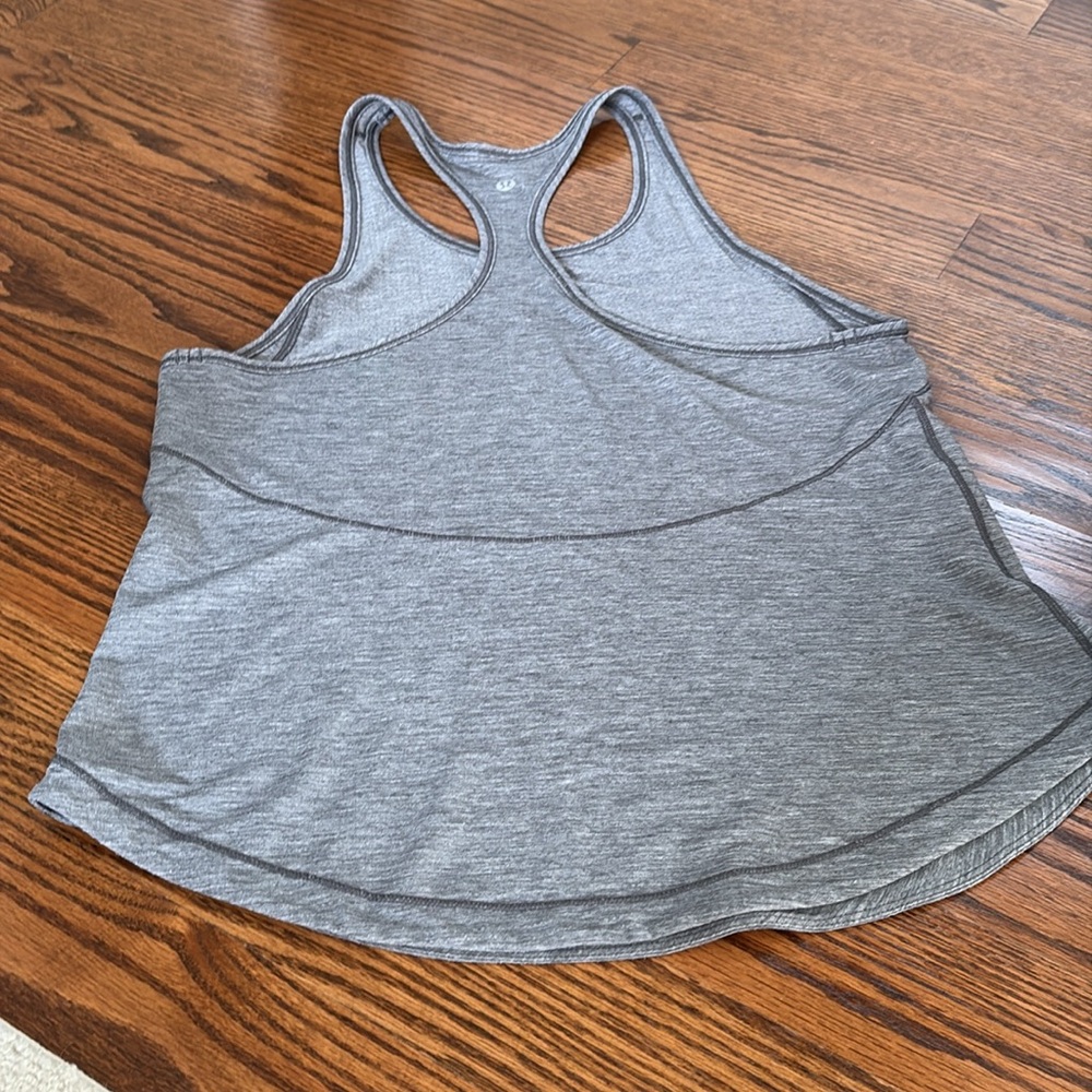 Lululemon Gray Racerback Tank - Picture 2 of 4